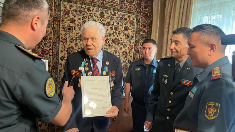 100-летие празднует ветеран Великой Отечественной войны из Алматы